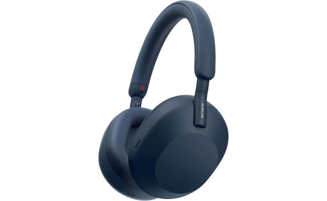 Sony Wireless Noise Canceling Bluetooth Headphone, Magnificent Sound, 30 Hour Battery Life, 32.81 ft Effective Range, 2.4 GHz Band Frequency, Detachable Cord, Closed Dynamic - Blue